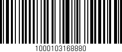 Código de barras (EAN, GTIN, SKU, ISBN): '1000103168880'