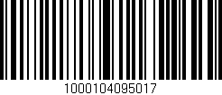 Código de barras (EAN, GTIN, SKU, ISBN): '1000104095017'