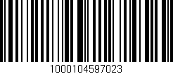 Código de barras (EAN, GTIN, SKU, ISBN): '1000104597023'