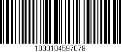 Código de barras (EAN, GTIN, SKU, ISBN): '1000104597078'