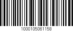 Código de barras (EAN, GTIN, SKU, ISBN): '1000105061158'