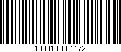 Código de barras (EAN, GTIN, SKU, ISBN): '1000105061172'