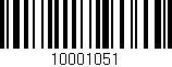 Código de barras (EAN, GTIN, SKU, ISBN): '10001051'