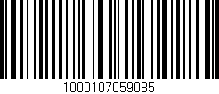 Código de barras (EAN, GTIN, SKU, ISBN): '1000107059085'