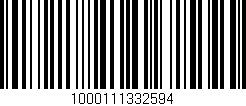 Código de barras (EAN, GTIN, SKU, ISBN): '1000111332594'