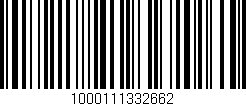 Código de barras (EAN, GTIN, SKU, ISBN): '1000111332662'
