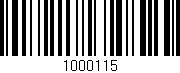 Código de barras (EAN, GTIN, SKU, ISBN): '1000115'