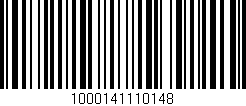 Código de barras (EAN, GTIN, SKU, ISBN): '1000141110148'