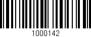 Código de barras (EAN, GTIN, SKU, ISBN): '1000142'