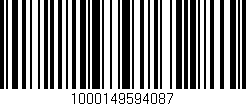 Código de barras (EAN, GTIN, SKU, ISBN): '1000149594087'