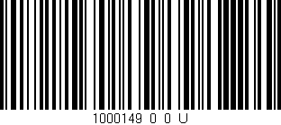 Código de barras (EAN, GTIN, SKU, ISBN): '1000149_0_0_U'