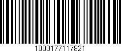 Código de barras (EAN, GTIN, SKU, ISBN): '1000177117821'