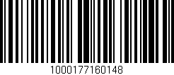Código de barras (EAN, GTIN, SKU, ISBN): '1000177160148'