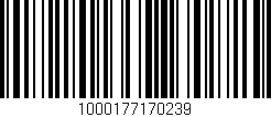Código de barras (EAN, GTIN, SKU, ISBN): '1000177170239'