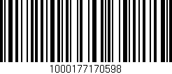 Código de barras (EAN, GTIN, SKU, ISBN): '1000177170598'