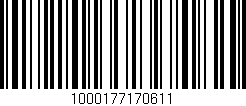 Código de barras (EAN, GTIN, SKU, ISBN): '1000177170611'