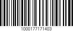 Código de barras (EAN, GTIN, SKU, ISBN): '1000177171403'
