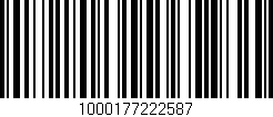 Código de barras (EAN, GTIN, SKU, ISBN): '1000177222587'