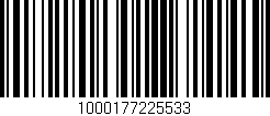 Código de barras (EAN, GTIN, SKU, ISBN): '1000177225533'