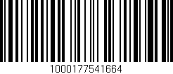 Código de barras (EAN, GTIN, SKU, ISBN): '1000177541664'