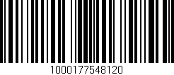 Código de barras (EAN, GTIN, SKU, ISBN): '1000177548120'