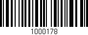 Código de barras (EAN, GTIN, SKU, ISBN): '1000178'