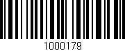 Código de barras (EAN, GTIN, SKU, ISBN): '1000179'