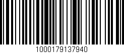Código de barras (EAN, GTIN, SKU, ISBN): '1000179137940'