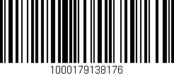 Código de barras (EAN, GTIN, SKU, ISBN): '1000179138176'