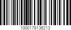 Código de barras (EAN, GTIN, SKU, ISBN): '1000179138213'
