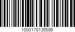 Código de barras (EAN, GTIN, SKU, ISBN): '1000179138596'