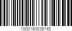 Código de barras (EAN, GTIN, SKU, ISBN): '1000180039745'