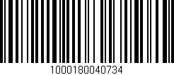 Código de barras (EAN, GTIN, SKU, ISBN): '1000180040734'