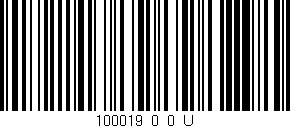Código de barras (EAN, GTIN, SKU, ISBN): '100019_0_0_U'
