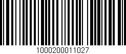 Código de barras (EAN, GTIN, SKU, ISBN): '1000200011027'