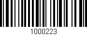 Código de barras (EAN, GTIN, SKU, ISBN): '1000223'