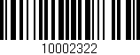 Código de barras (EAN, GTIN, SKU, ISBN): '10002322'