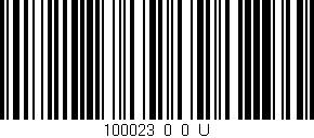 Código de barras (EAN, GTIN, SKU, ISBN): '100023_0_0_U'