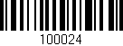 Código de barras (EAN, GTIN, SKU, ISBN): '100024'