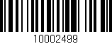 Código de barras (EAN, GTIN, SKU, ISBN): '10002499'