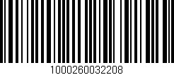 Código de barras (EAN, GTIN, SKU, ISBN): '1000260032208'
