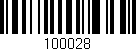 Código de barras (EAN, GTIN, SKU, ISBN): '100028'