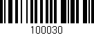 Código de barras (EAN, GTIN, SKU, ISBN): '100030'