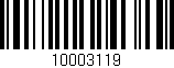 Código de barras (EAN, GTIN, SKU, ISBN): '10003119'