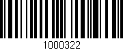 Código de barras (EAN, GTIN, SKU, ISBN): '1000322'