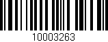 Código de barras (EAN, GTIN, SKU, ISBN): '10003263'