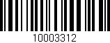 Código de barras (EAN, GTIN, SKU, ISBN): '10003312'