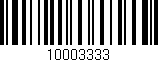 Código de barras (EAN, GTIN, SKU, ISBN): '10003333'