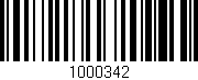 Código de barras (EAN, GTIN, SKU, ISBN): '1000342'