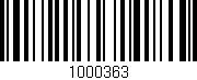 Código de barras (EAN, GTIN, SKU, ISBN): '1000363'